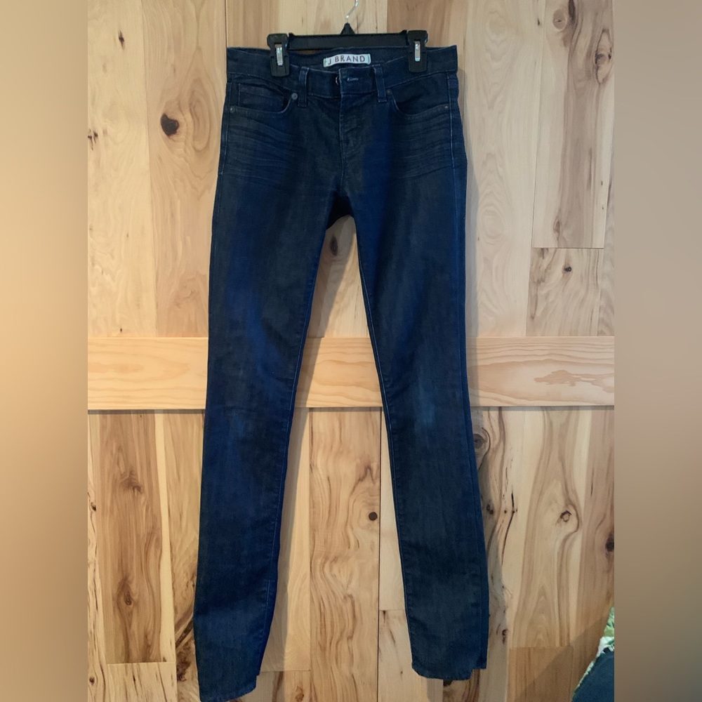 J. BRAND Women's Size 25 Dark Wash Denim Low Rise Pencil Leg Skinny Jeans